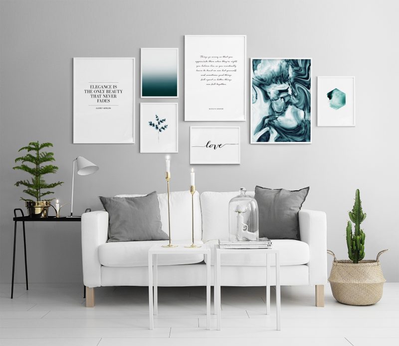 wohnung dekorieren mit poster desenio frames