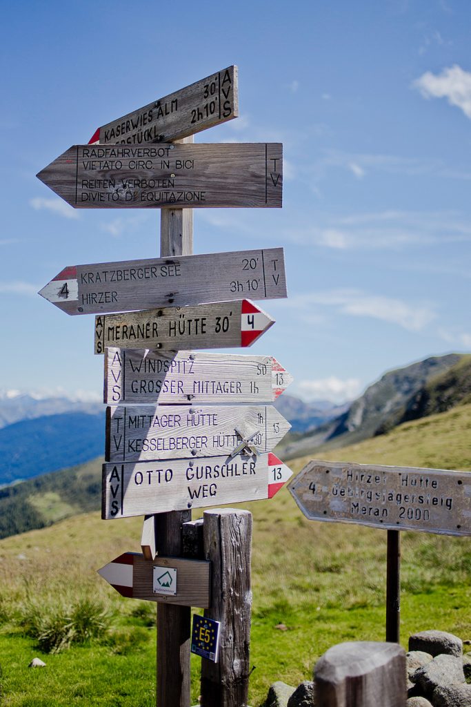 Wandern in Südtirol - Kratzberger See Meran 2000 wandern in Meran