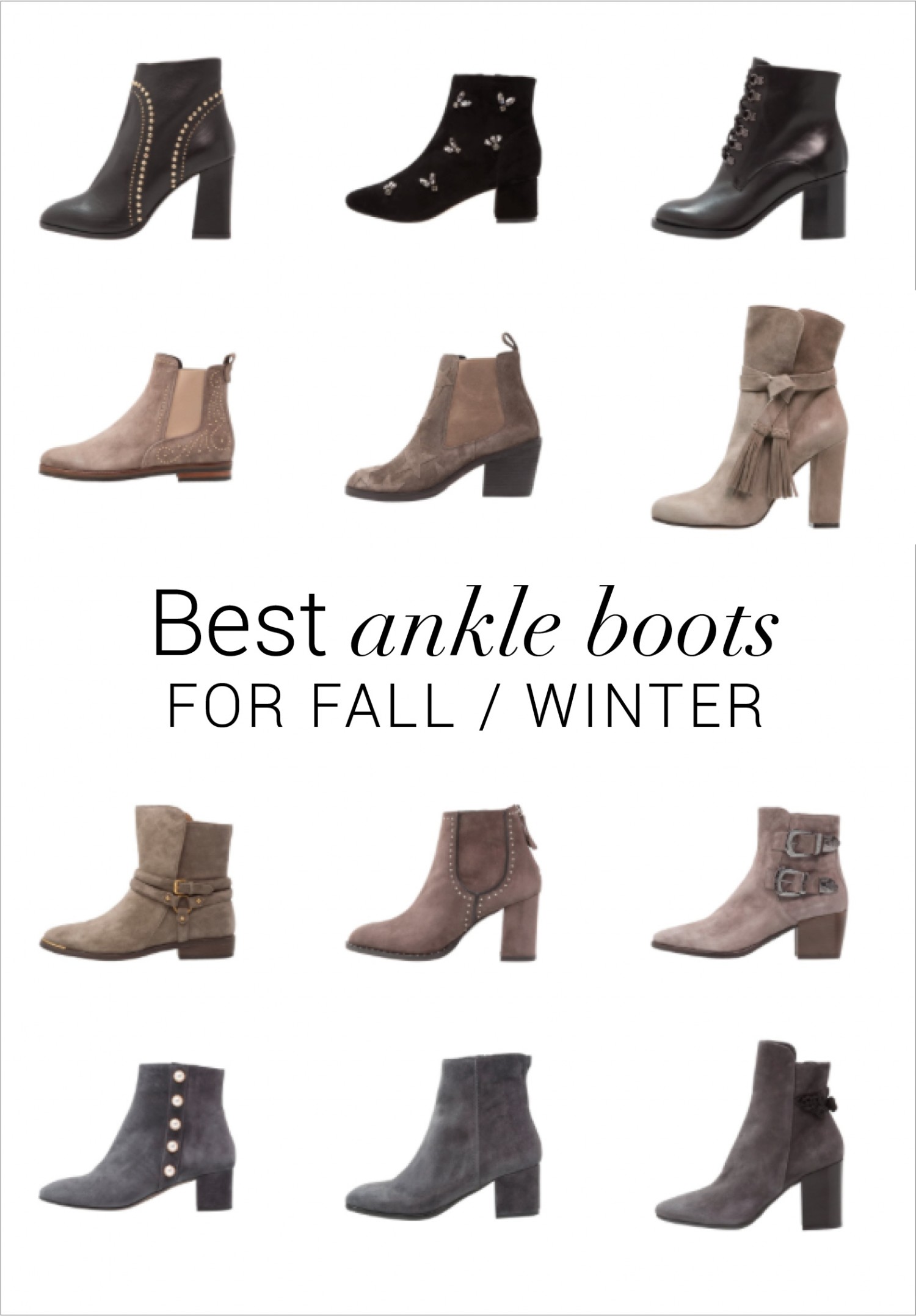The best ankle boots for fall / winter - The Golden Bun