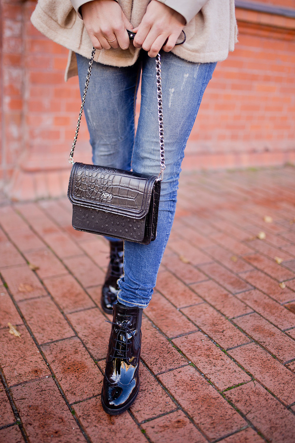 black lace up boots outfit