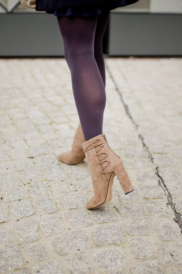 navy suede ankle boots womens