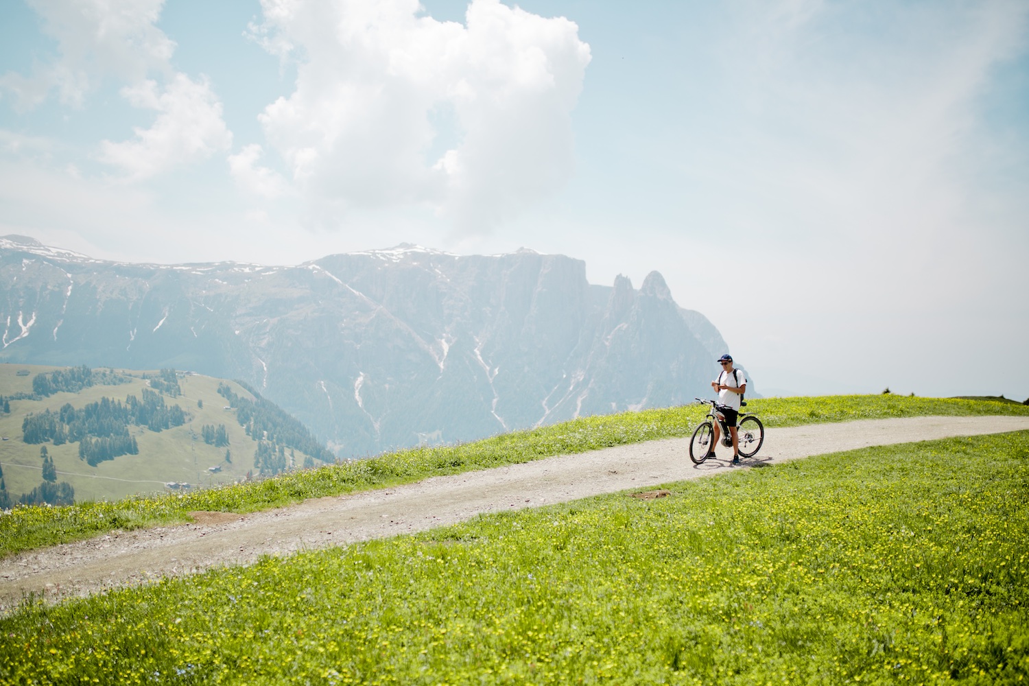 Seiseralm E-Bike Fahrradtour Alpe di Siusi